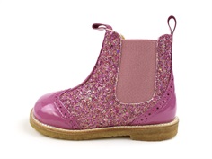 Angulus heather glitter boot with hole pattern